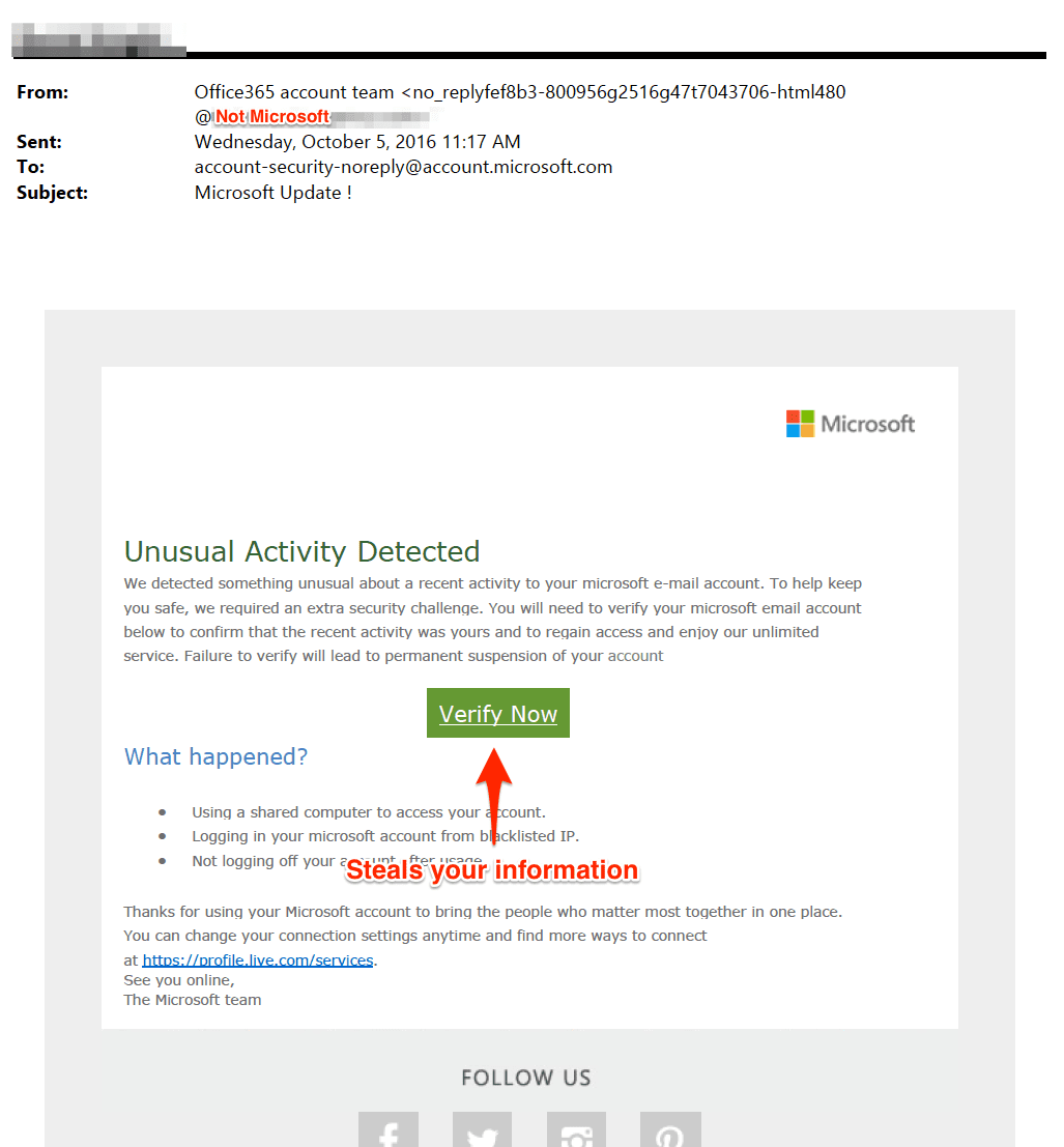Phishing Targeting Office 365 Accounts - Absolute - Longview, TX